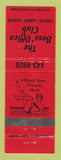Matchbook Cover - Boss' Office Club Austin TX girlie