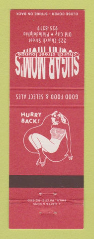 Matchbook Cover - Sugar Mom's Philadelphia PA girlie