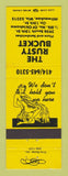 Matchbook Cover - Rusty Bucket Milwaukee WI girlie