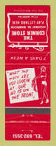 Matchbook Cover - Corner Store Binbrook ON girlie