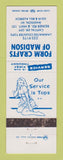 Matchbook Cover - Form Crafts of Madison WI counters girlie
