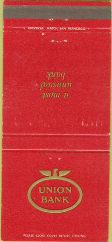 Matchbook Cover - Union Bank Oakland Raiders 1972 Schedule 30 Strike