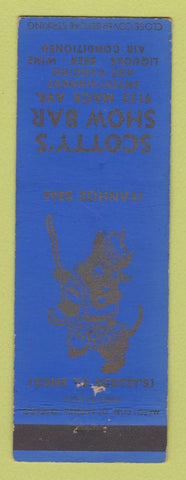 Matchbook Cover - Scotty's Show Bar Detroit MI girlie