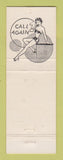 Matchbook Cover - Cantu's Monte Carlo Cafe Marysville CA girlie