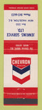 Matchbook Cover - Chevron oil gas Jenkins New Hazelton BC
