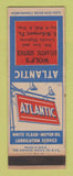 Matchbook Cover - Atlantic oil gas Wolf's East McKeesport PA WEAR