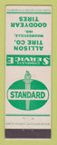 Matchbook Cover - Standard oil gas Allison Mooresville IN Goodyear Tires