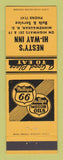 Matchbook Cover - Phillips 66 oil gas Nesty's Minnewaukan ND