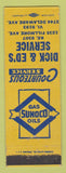 Matchbook Cover - Sunoco oil gas Dick & Ed's Buffalo? NY? WEAR