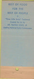 Matchbook Cover - Saint Moritz Restaurant San Francisco CA 30 Strike