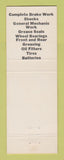 Matchbook Cover - Mobil oil gas Coll's South Milwaukee WI