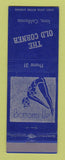 Matchbook Cover - The Old Corner Ione CA girlie low phone #