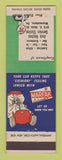 Matchbook Cover - Texaco oil gas Jack Hughes Waynesboro VA