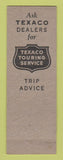 Matchbook Cover - Texaco oil gas Jack Hughes Waynesboro VA