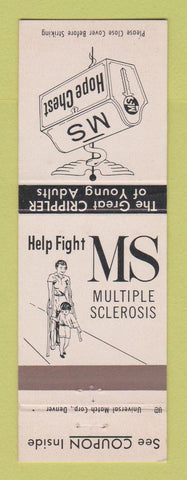 Matchbook Cover - Multiple Sclerosis MS Hope Chest San Mateo CA