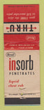 Matchbook Cover - Rexall Insorb Penetrates Drug Chest Rub WEAR