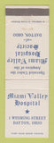 Matchbook Cover - Miami Valley Hospital Society Dayton OH