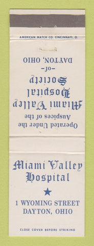 Matchbook Cover - Miami Valley Hospital Society Dayton OH