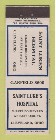 Matchbook Cover - Saint Luke's Hospital Cleveland OH