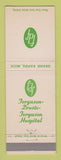 Matchbook Cover - Ferguson Droste Ferguson Hospital Grand Rapids MI