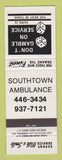 Matchbook Cover - Southtown Ambulance