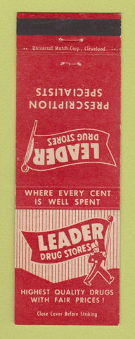 Matchbook Cover - Leader Drug Stores
