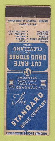Matchbook Cover - Standard Drug Company Kent Berea Cleveland Hudson OH WEAR