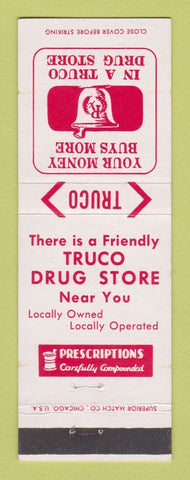 Matchbook Cover - Truco Drug Store Newton Newton Falls OH Cortland