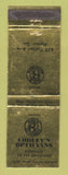 Matchbook Cover - Corley's Opticians Macon GA WEAR