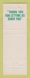 Matchbook Cover - Surgical Center of Vermont Bennington VT