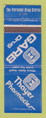Matchbook Cover - Garb Drug Stores WEAR