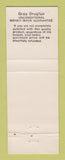 Matchbook Cover - Gray Drug Stores WHITE