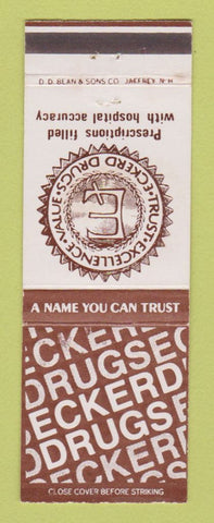 Matchbook Cover - Eckerd Drug Stores DD Bean