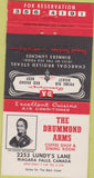 Matchbook Cover - Drummond Arms Restaurant Niagra Falls ON  30 Strike