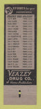 Matchbook Cover - Veazey's Drug Store Oklahoma City OK