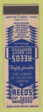 Matchbook Cover - Reed Drug Stores Milwaukee Racine Janesville Oshkosh WI