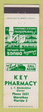 Matchbook Cover - Key Pharmacy Drug Store Marathon FL