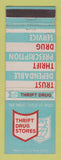 Matchbook Cover - Thrif Drug Stores WEAR