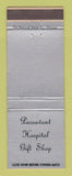 Matchbook Cover - Passavant Hospital Gift Shop Chicago IL