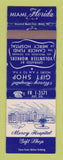 Matchbook Cover - Mercy Hospital Gift Shop Miami FL