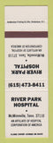 Matchbook Cover - River Park Hosptial McMinville TN