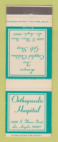Matchbook Cover - League Crippled Children Shop Los Angeles CA Hospital