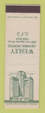 Matchbook Cover - Wesley Memorial Hospital Chicago IL
