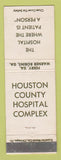 Matchbook Cover - Houston County Hospital Perry GA Warner Robins WEAR