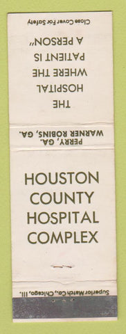 Matchbook Cover - Houston County Hospital Perry GA Warner Robins WEAR
