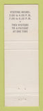 Matchbook Cover - Community Methodist Hospital Henderson KY WEAR
