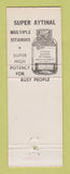 Matchbook Cover - Walgreens Drug Stores DD Bean Regular Check Ups