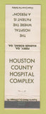 Matchbook Cover - Houston County Hospital Perry GA Warner Robins WEAR