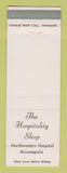 Matchbook Cover - Hospitality Shop Northwestern Hospital Minneapolis MN