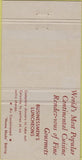 Matchbook Cover - Thruway Restaurant Lachine QC 30 Strike